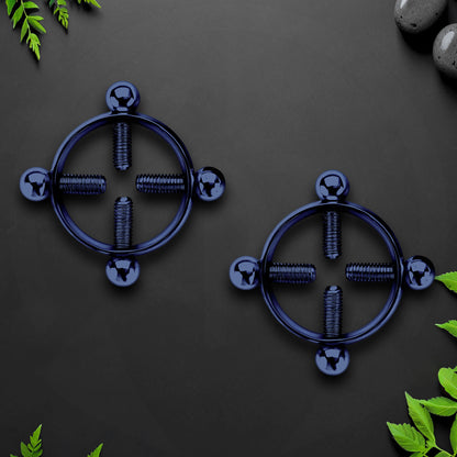 Surgical Steel Nipple Clips in Round Shape with Screws
