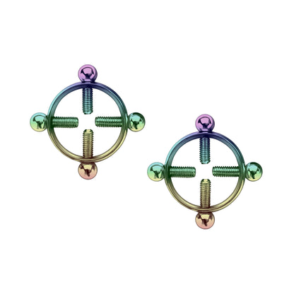 Surgical Steel Nipple Clips in Round Shape with Screws