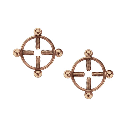 Surgical Steel Nipple Clips in Round Shape with Screws