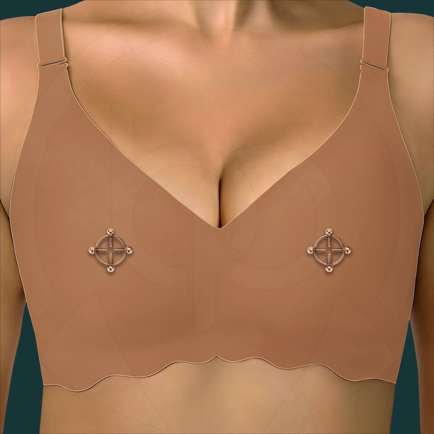 Surgical Steel Nipple Clips in Round Shape with Screws