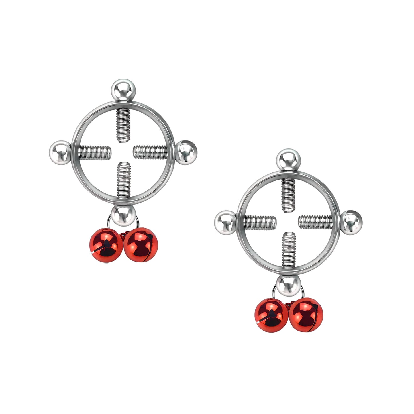 Surgical Steel Nipple Clips in Round Shape with Bells