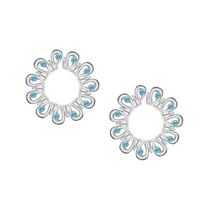 Silver Plated Nipple Clips in Modern Style with Zirconia
