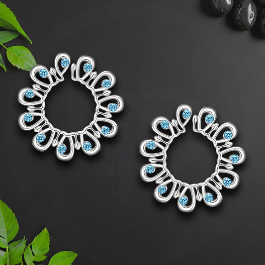 Silver Plated Nipple Clips in Modern Style with Zirconia