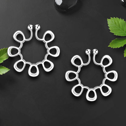 Silver Plated Nipple Clips in Modern Style