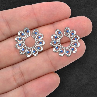Silver Plated Nipple Clips in Modern Style with Zirconia