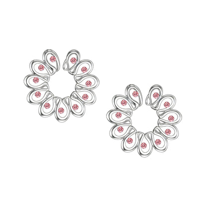 Silver Plated Nipple Clips in Modern Style with Zirconia