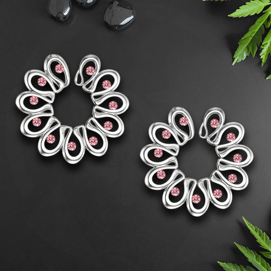 Silver Plated Nipple Clips in Modern Style with Zirconia