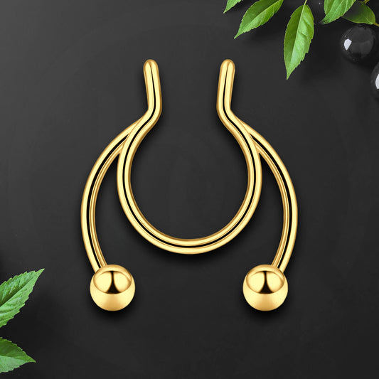 Surgical Steel Septum Cuff with Classic Balls