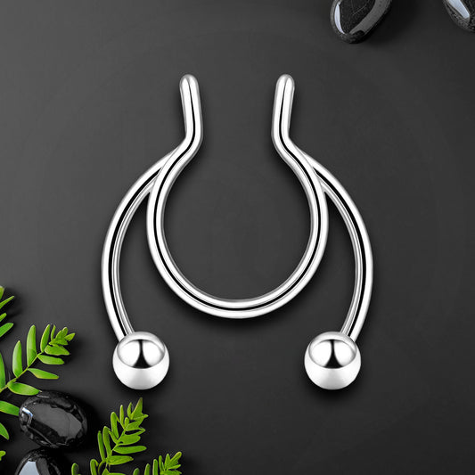 Surgical Steel Septum Cuff with Classic Balls