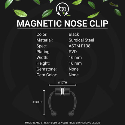 Surgical Steel Septum Clip with Tripple Tops Set
