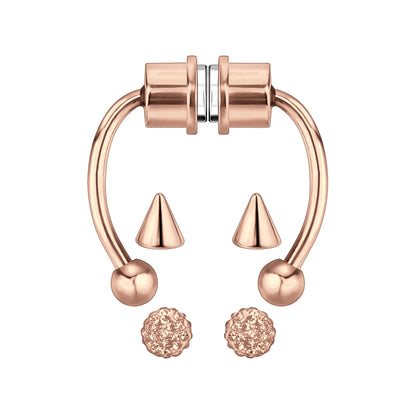 Surgical Steel Septum Clip with Tripple Tops Set