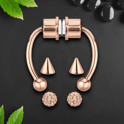 Surgical Steel Septum Clip with Tripple Tops Set