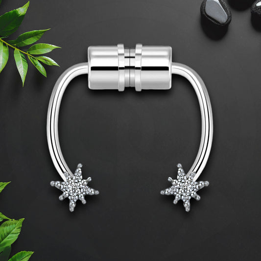 Surgical Steel Septum Clip with Stars
